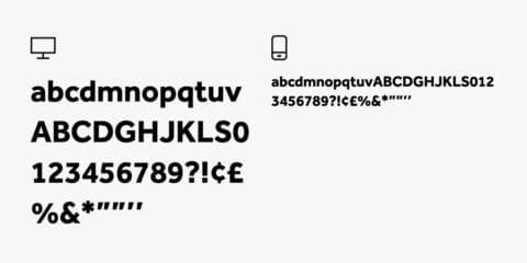 Effra bold alphabet