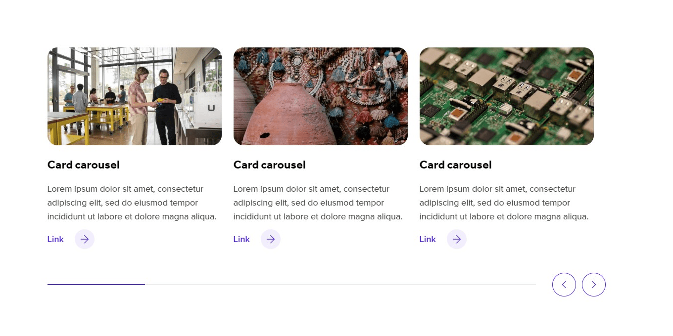 Card carousel